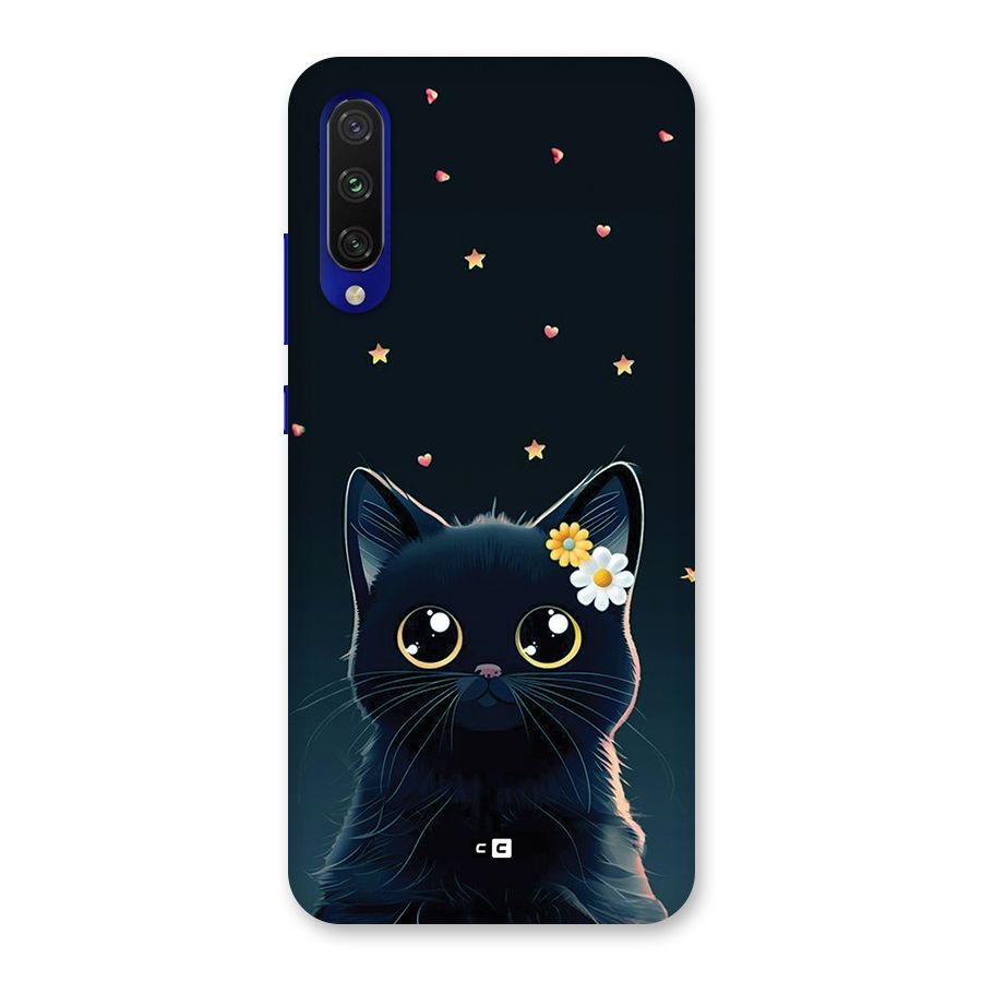 Cat With Flowers Back Case for Mi A3