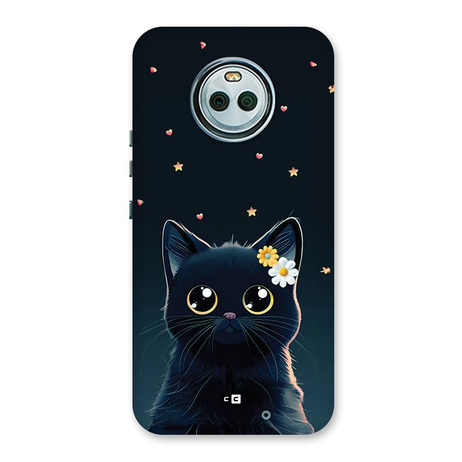 Cat With Flowers Back Case for Moto X4