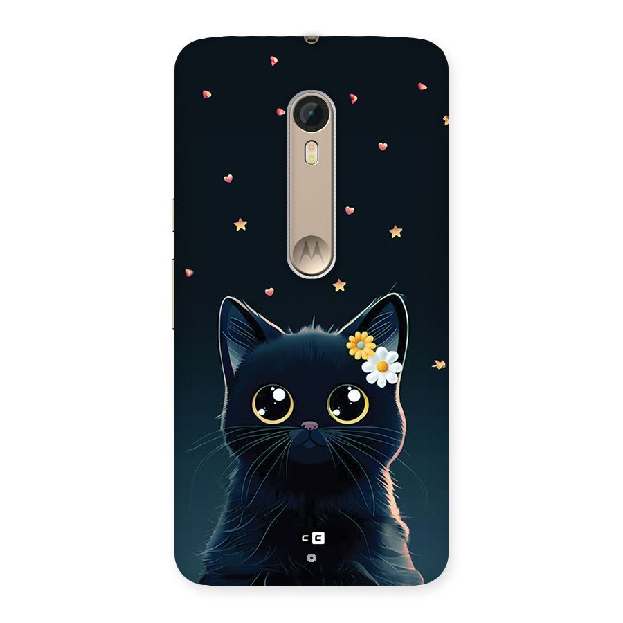 Cat With Flowers Back Case for Moto X Style