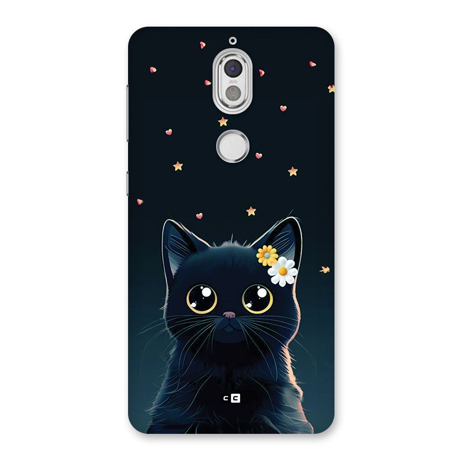 Cat With Flowers Back Case for Nokia 7