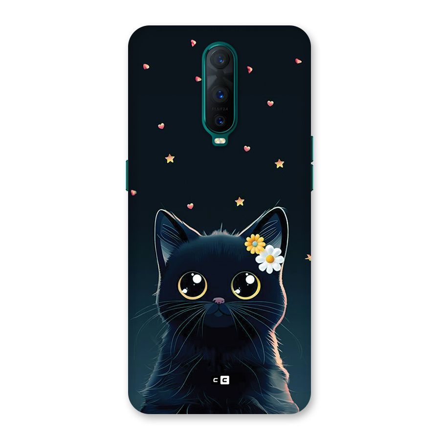 Cat With Flowers Back Case for Oppo R17 Pro