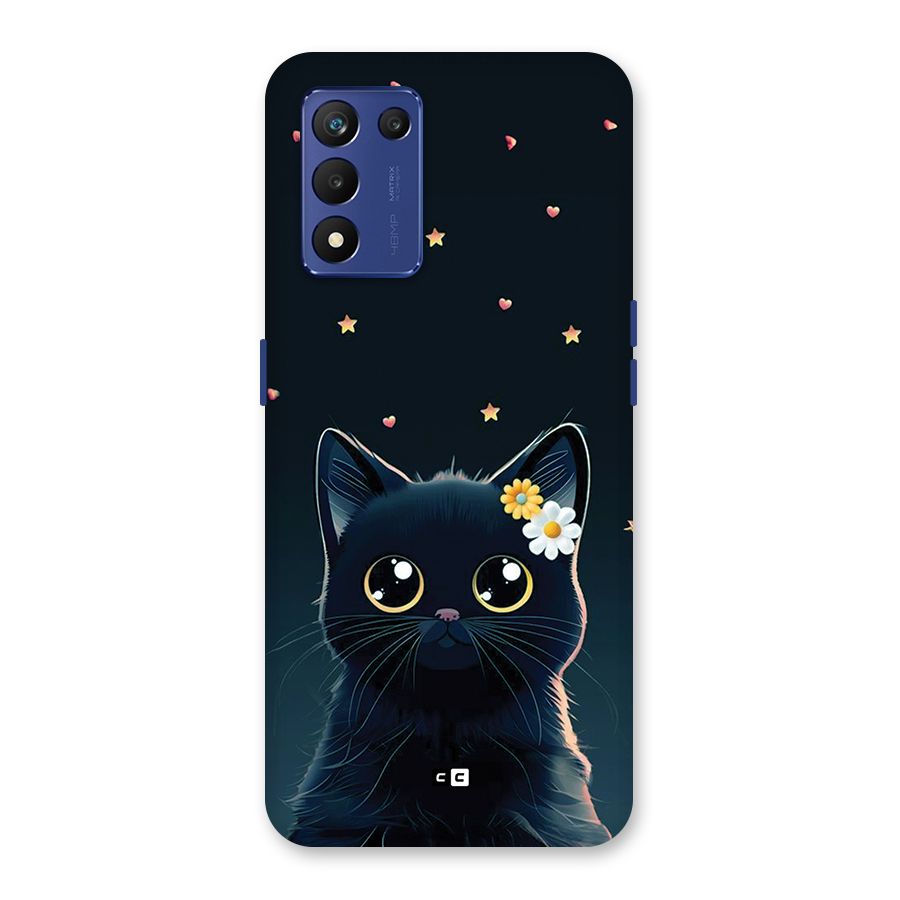 Cat With Flowers Back Case for Realme 9 5G Speed