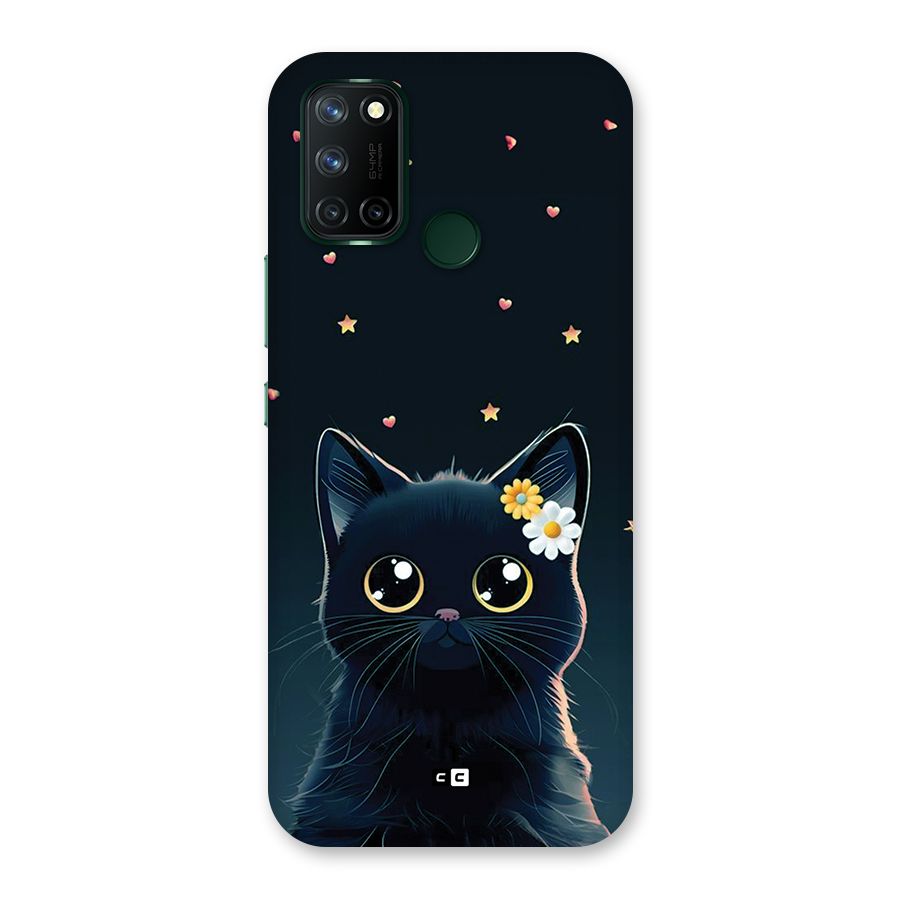 Cat With Flowers Back Case for Realme C17