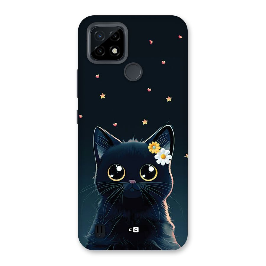 Cat With Flowers Back Case for Realme C21