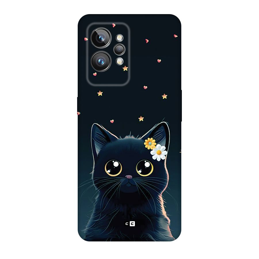 Cat With Flowers Back Case for Realme GT2 Pro