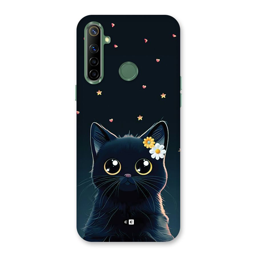 Cat With Flowers Back Case for Realme Narzo 10