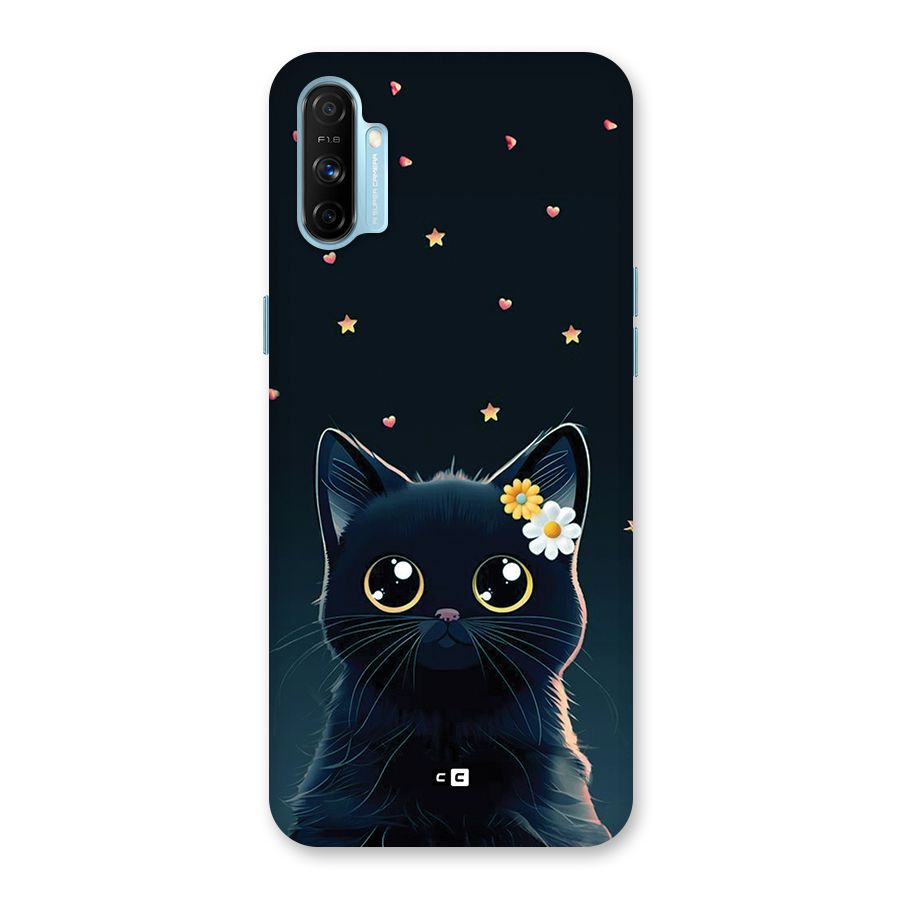 Cat With Flowers Back Case for Realme Narzo 20A