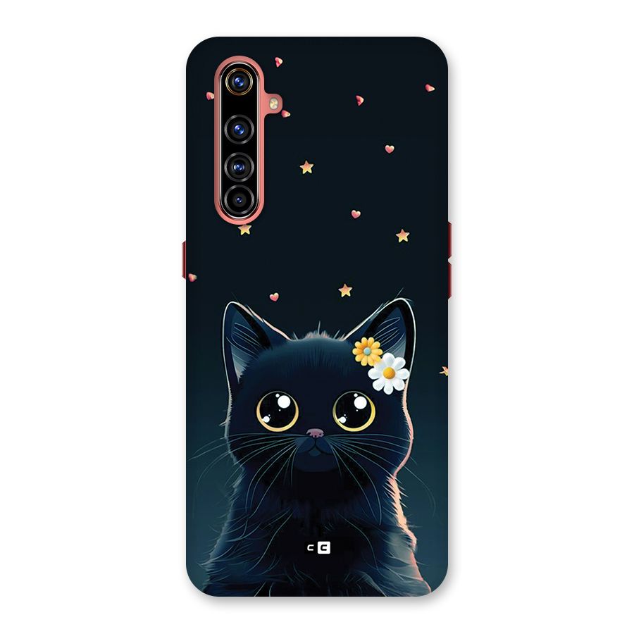 Cat With Flowers Back Case for Realme X50 Pro