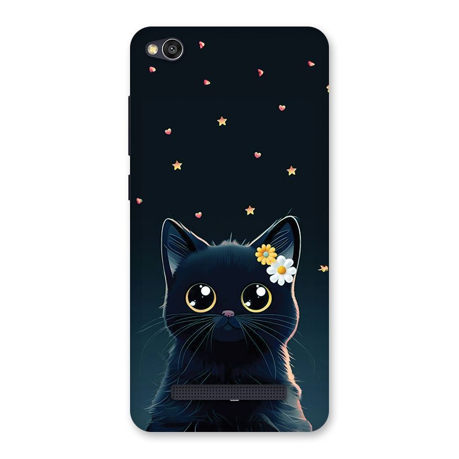 Cat With Flowers Back Case for Redmi 4A