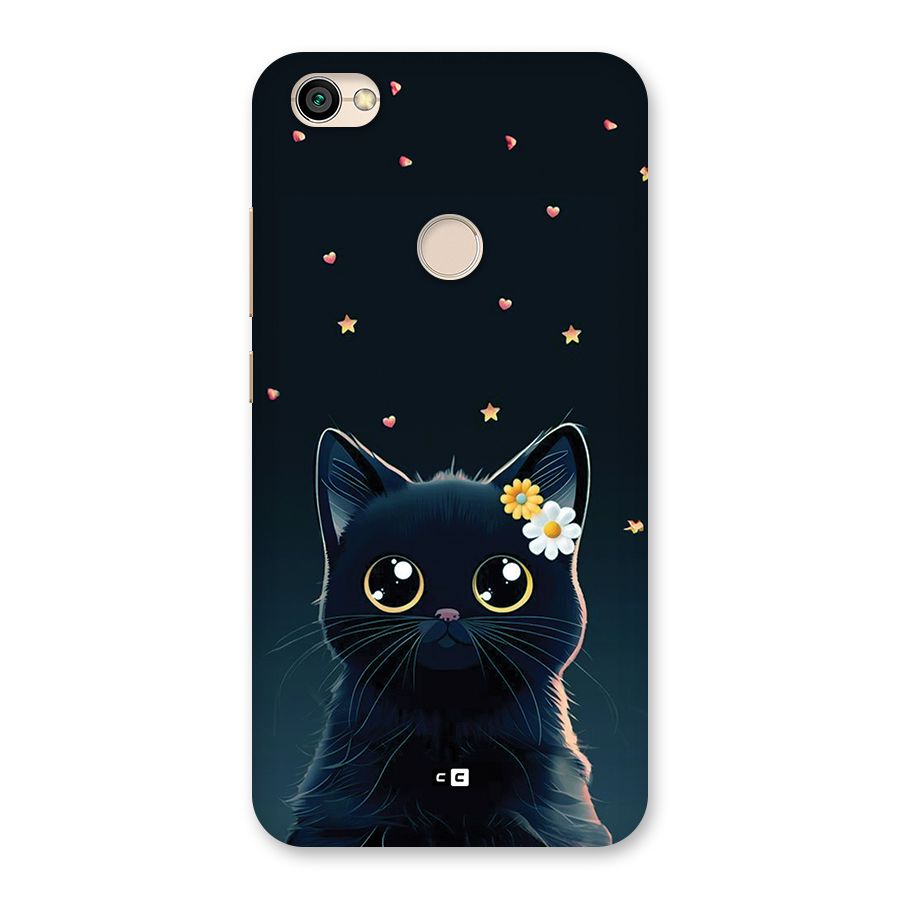 Cat With Flowers Back Case for Redmi Y1 2017