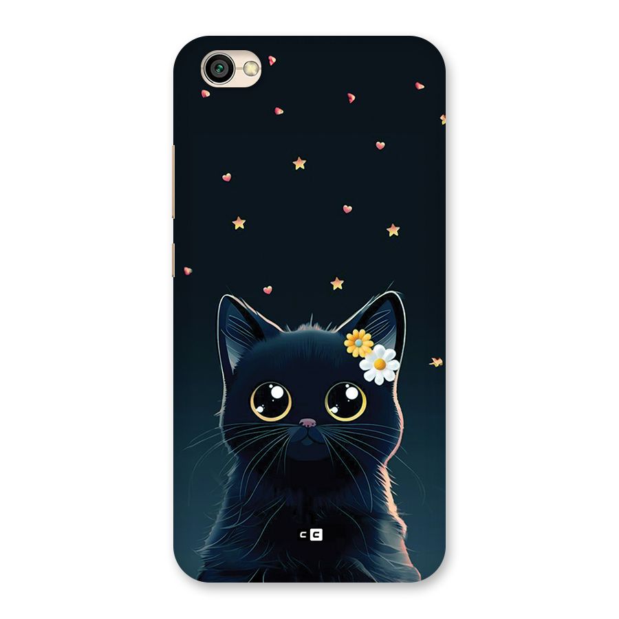 Cat With Flowers Back Case for Redmi Y1 Lite