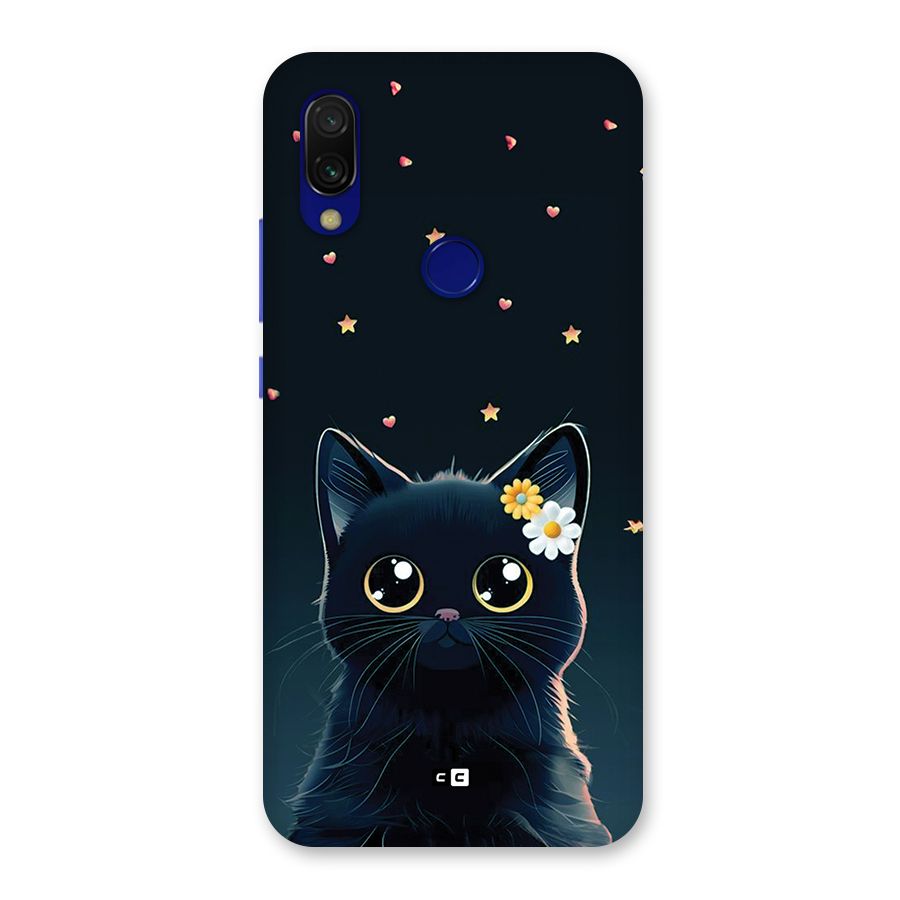Cat With Flowers Back Case for Redmi Y3