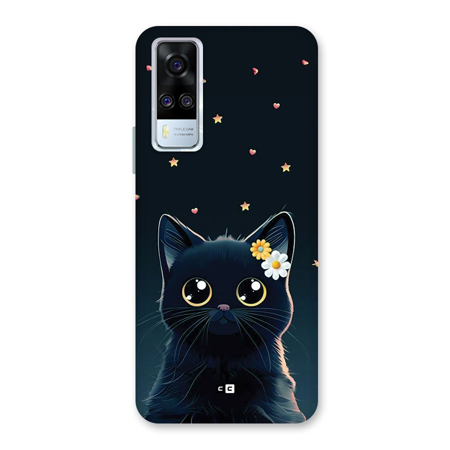Cat With Flowers Back Case for Vivo Y31