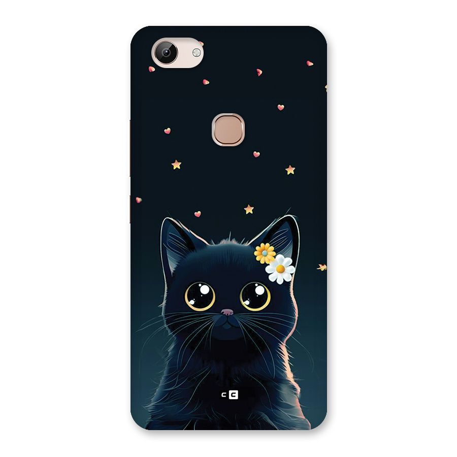 Cat With Flowers Back Case for Vivo Y83