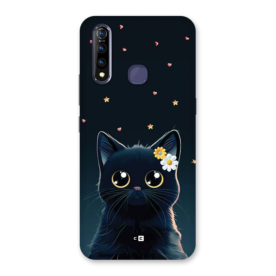 Cat With Flowers Back Case for Vivo Z1 Pro
