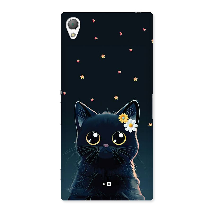 Cat With Flowers Back Case for Xperia Z3