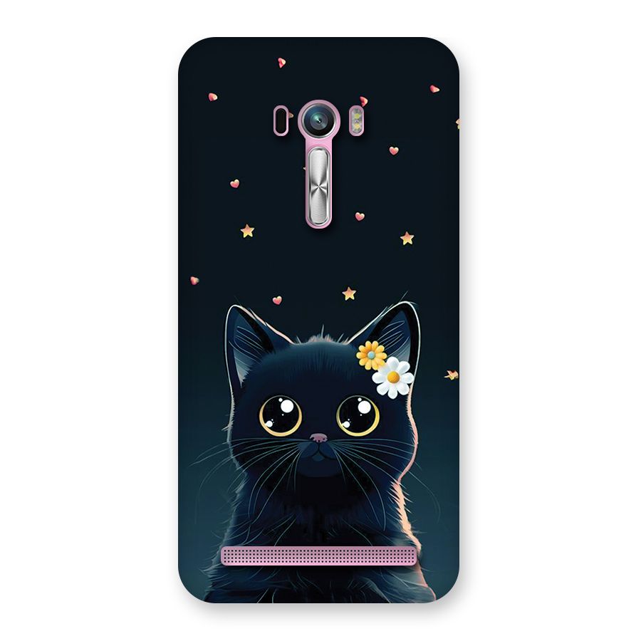 Cat With Flowers Back Case for Zenfone Selfie