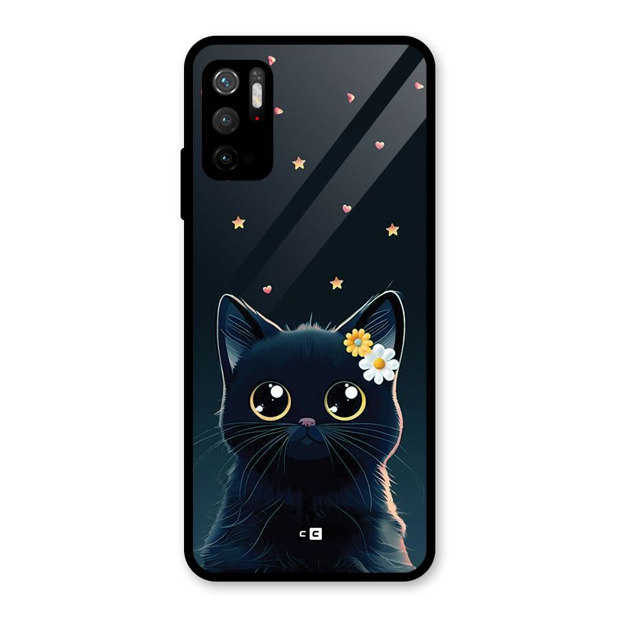 Cat With Flowers Metal Back Case for Redmi Note 10T 5G