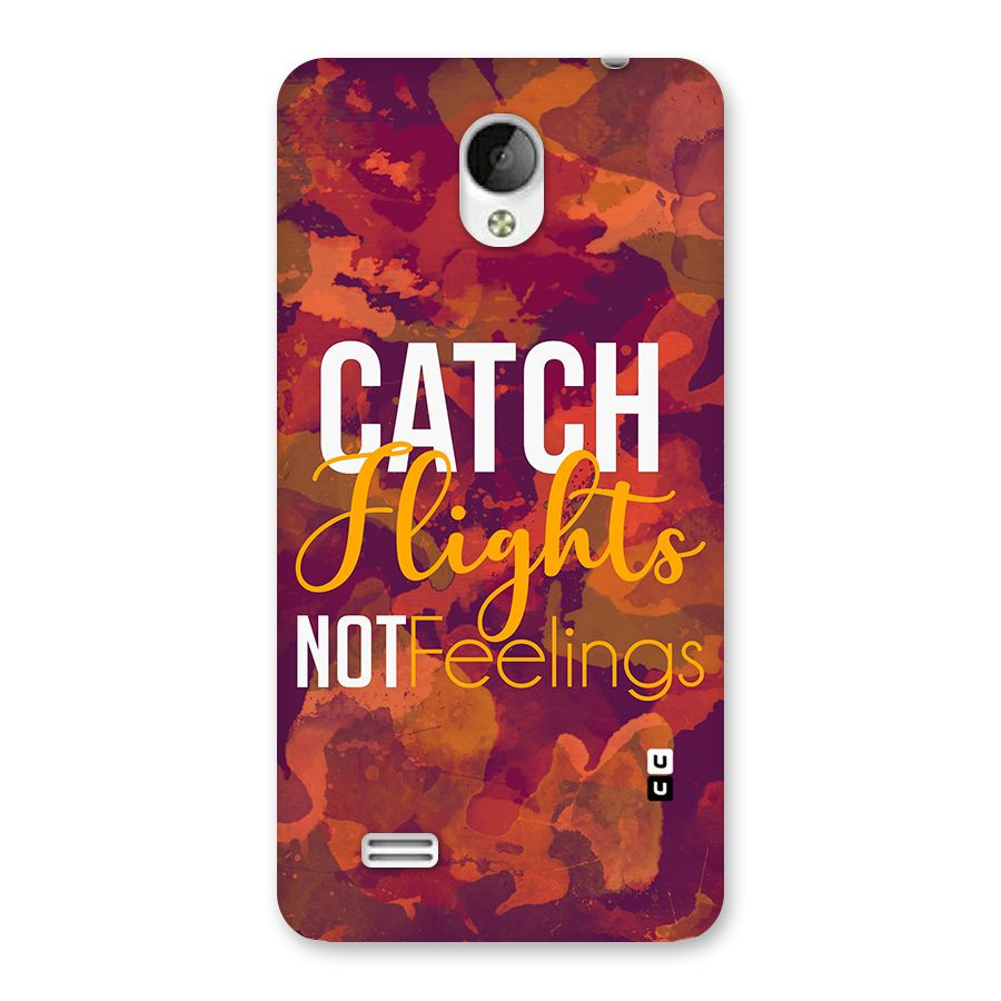 Catch Flights Not Feelings Back Case for Vivo Y21