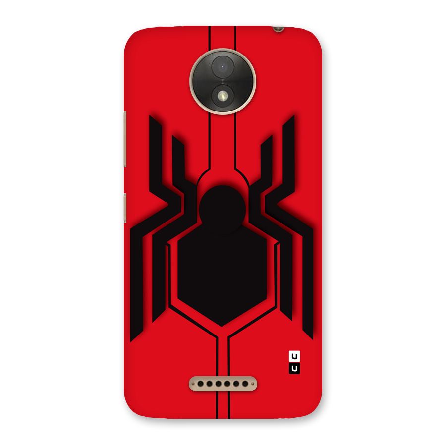 Center Spider Back Case for Moto C Plus