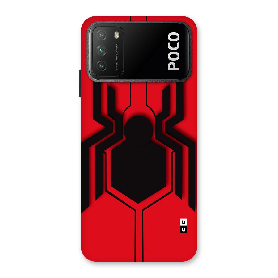 Center Spider Back Case for Poco M3