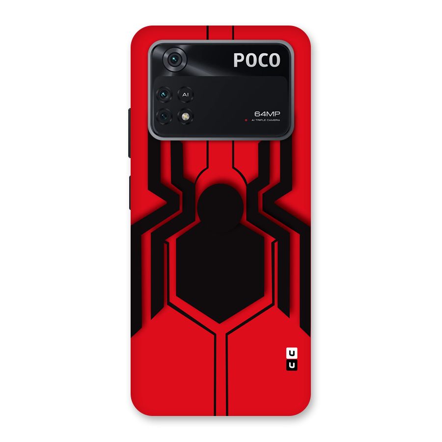 Center Spider Back Case for Poco M4 Pro 4G