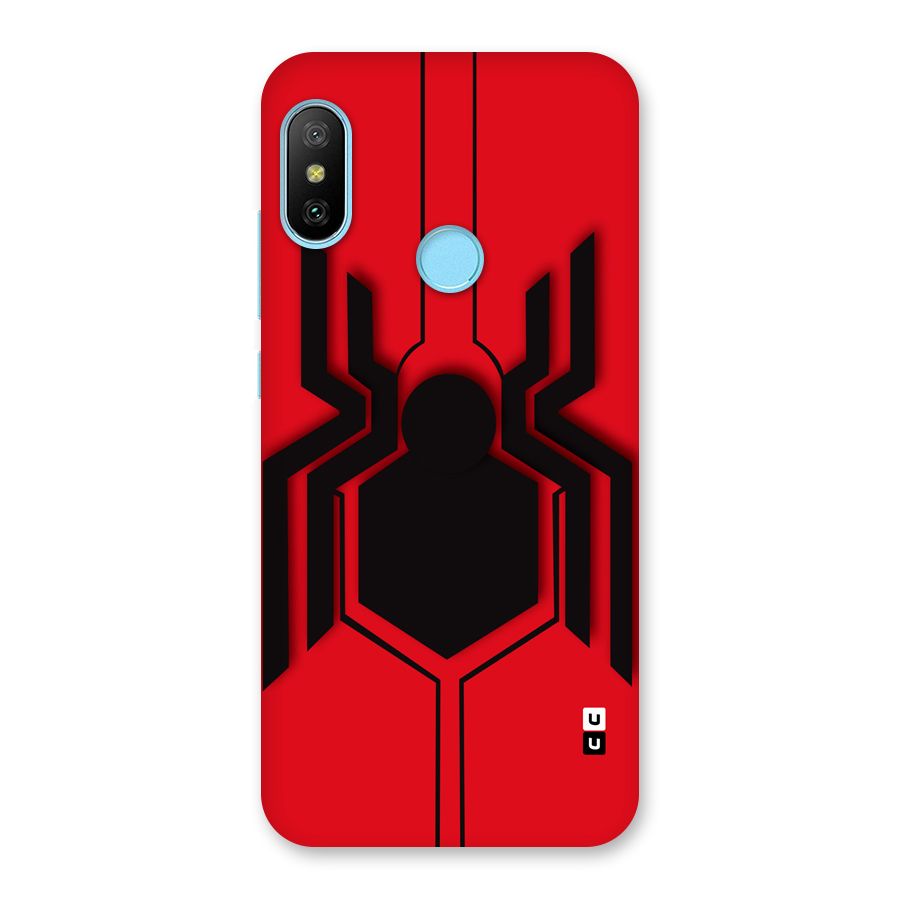 Center Spider Back Case for Redmi 6 Pro