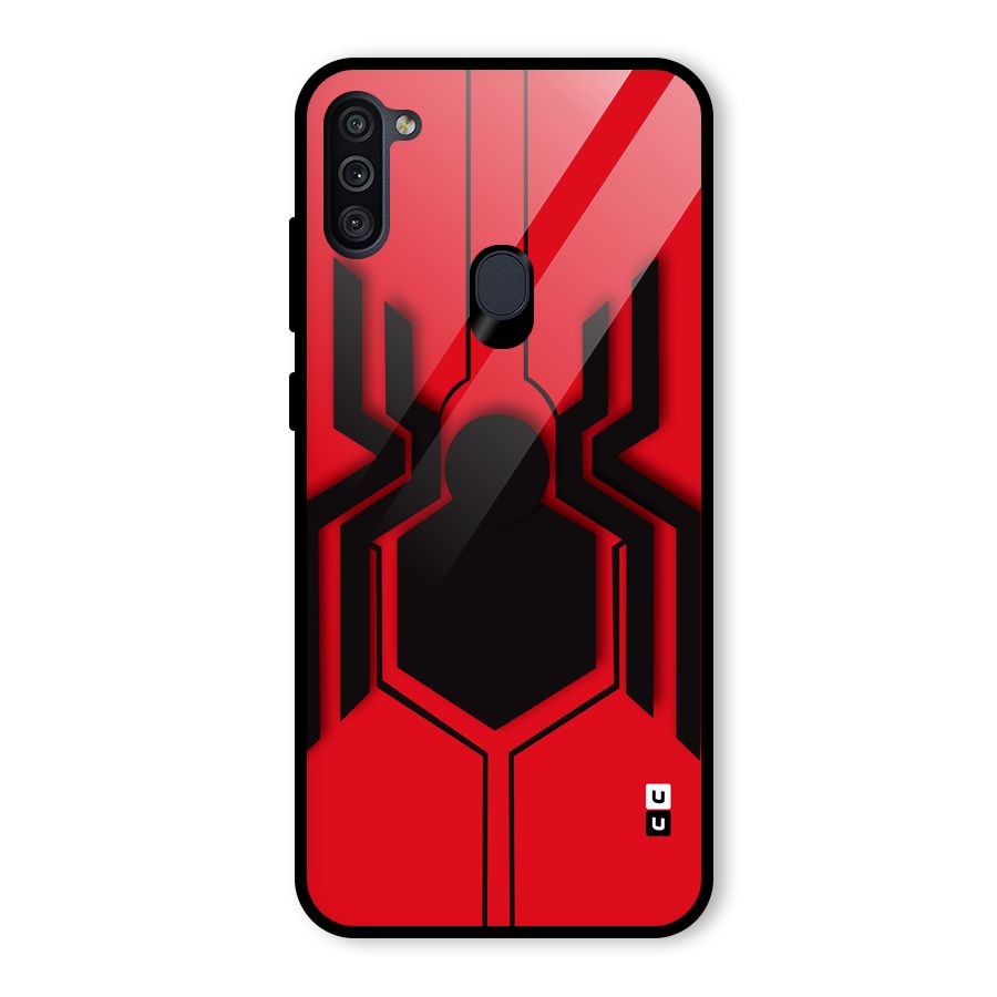 Center Spider Glass Back Case for Galaxy M11
