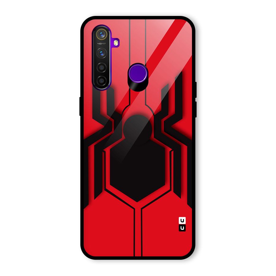 Center Spider Glass Back Case for Realme 5 Pro