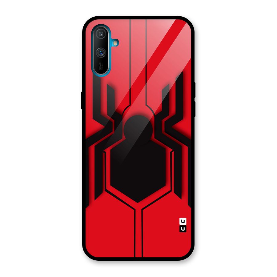 Center Spider Glass Back Case for Realme C3