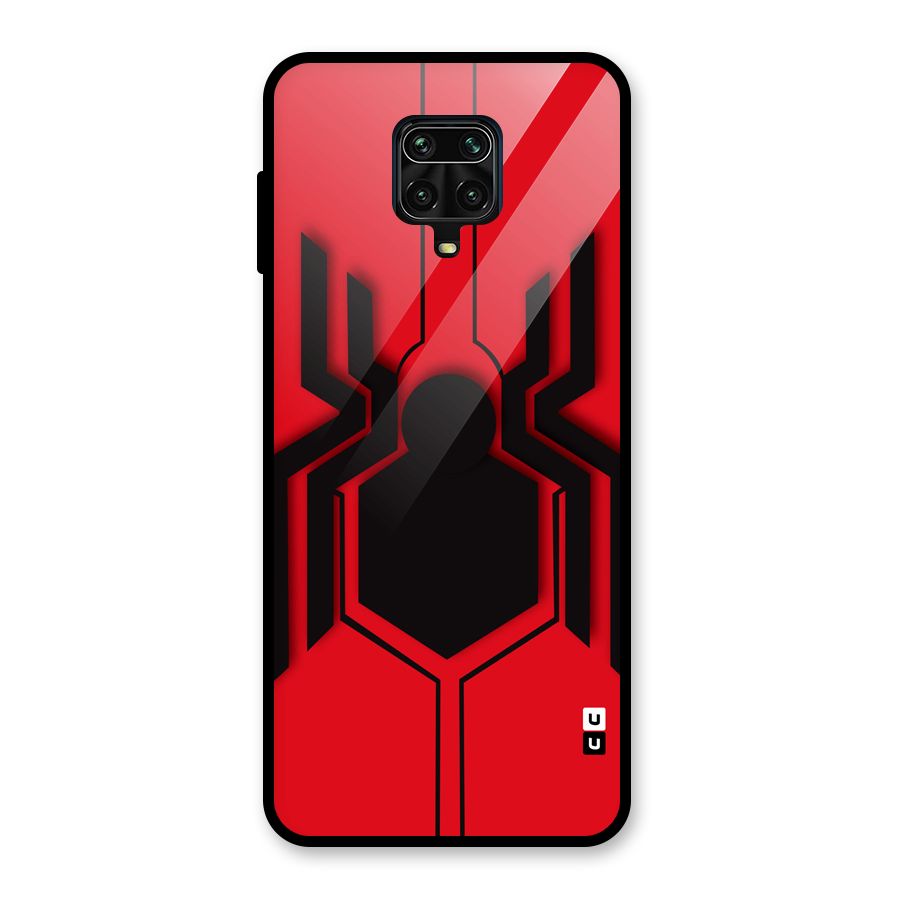 Center Spider Glass Back Case for Redmi Note 9 Pro