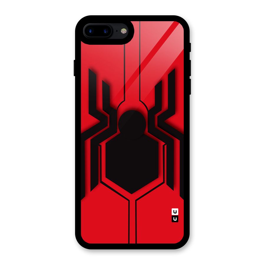 Center Spider Glass Back Case for iPhone 8 Plus