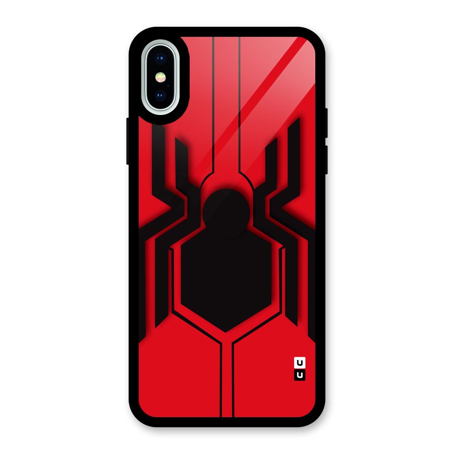 Center Spider Glass Back Case for iPhone XS
