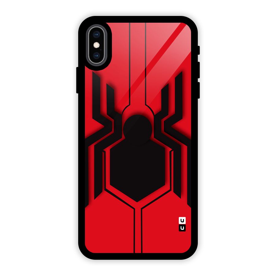 Center Spider Glass Back Case for iPhone XS Max