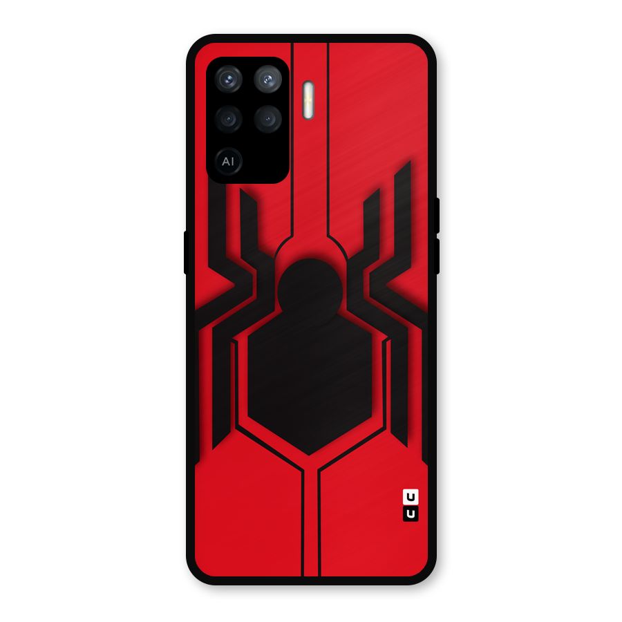 Center Spider Metal Back Case for Oppo F19 Pro