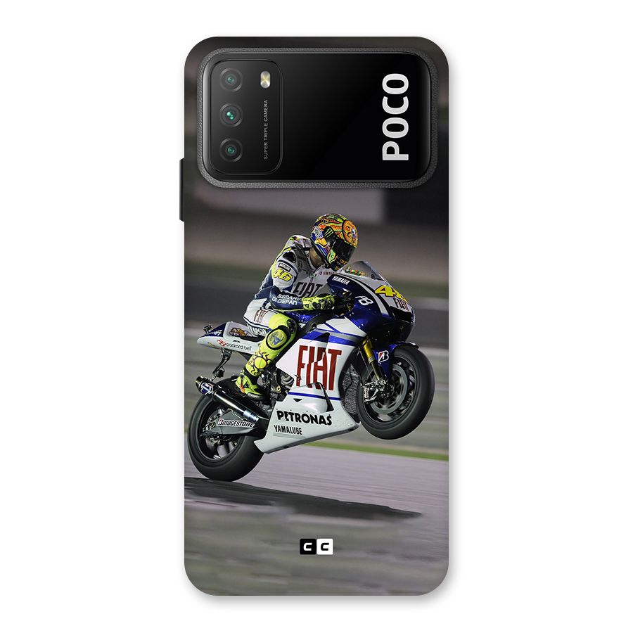 Champion Biker Back Case for Poco M3