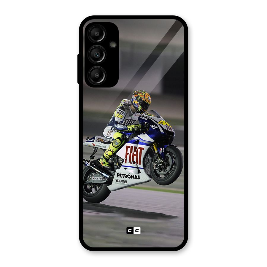 Champion Biker Glass Back Case for Galaxy A14 5G
