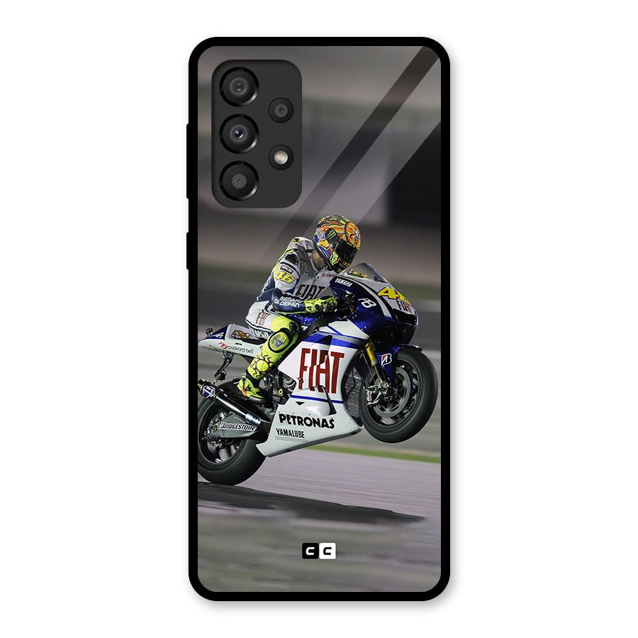 Champion Biker Glass Back Case for Galaxy A33 5G