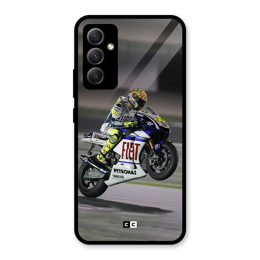 Champion Biker Glass Back Case for Galaxy A34