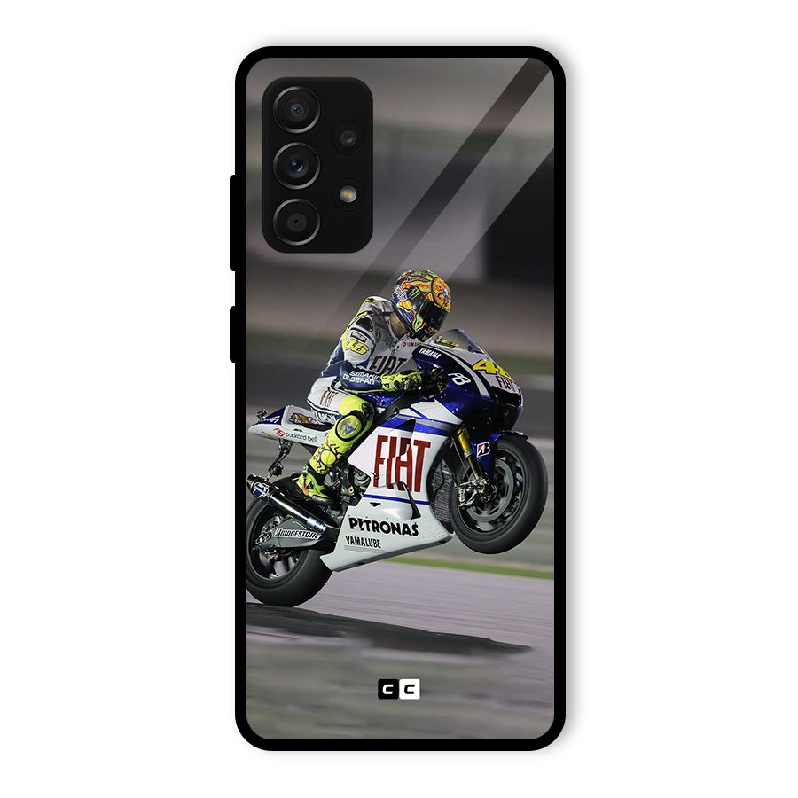 Champion Biker Glass Back Case for Galaxy A53 5G
