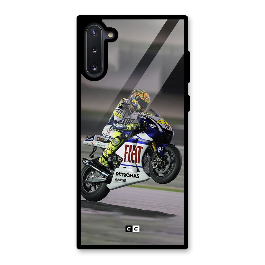 Champion Biker Glass Back Case for Galaxy Note 10