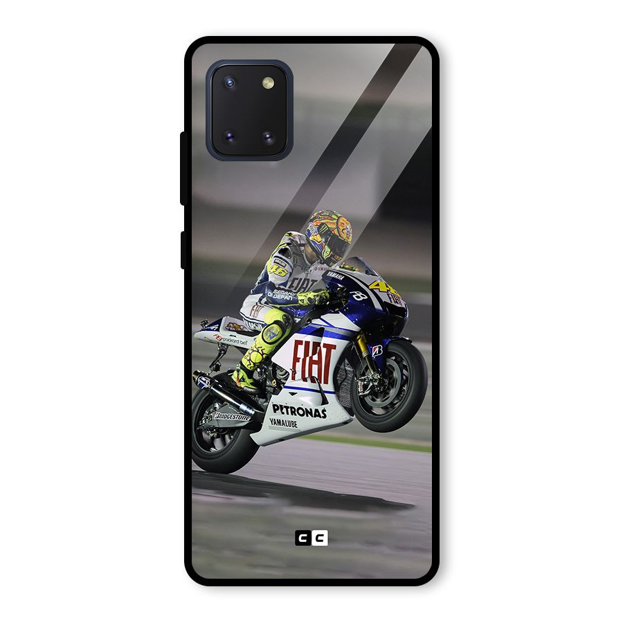 Champion Biker Glass Back Case for Galaxy Note 10 Lite