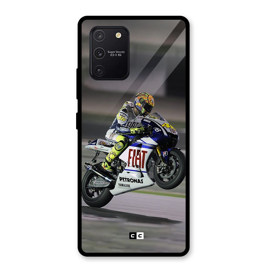 Champion Biker Glass Back Case for Galaxy S10 Lite