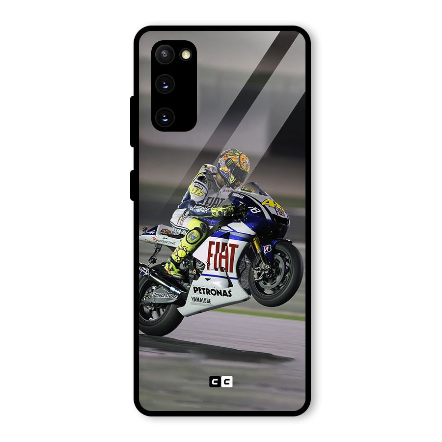 Champion Biker Glass Back Case for Galaxy S20 FE