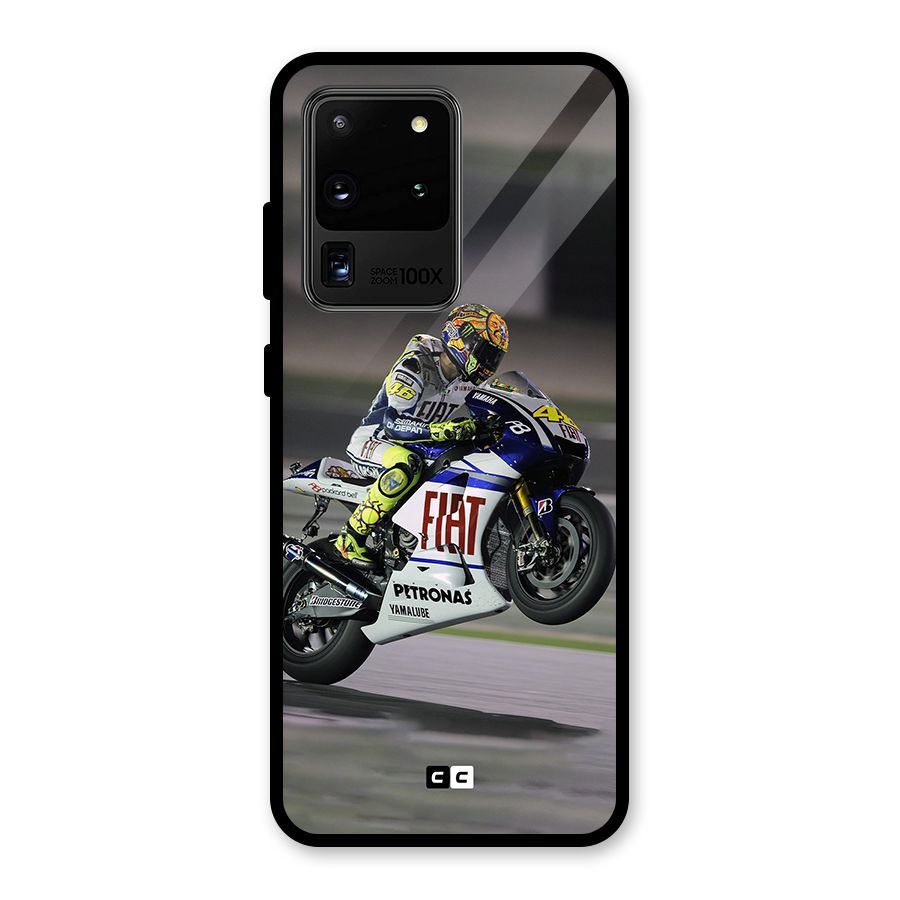 Champion Biker Glass Back Case for Galaxy S20 Ultra