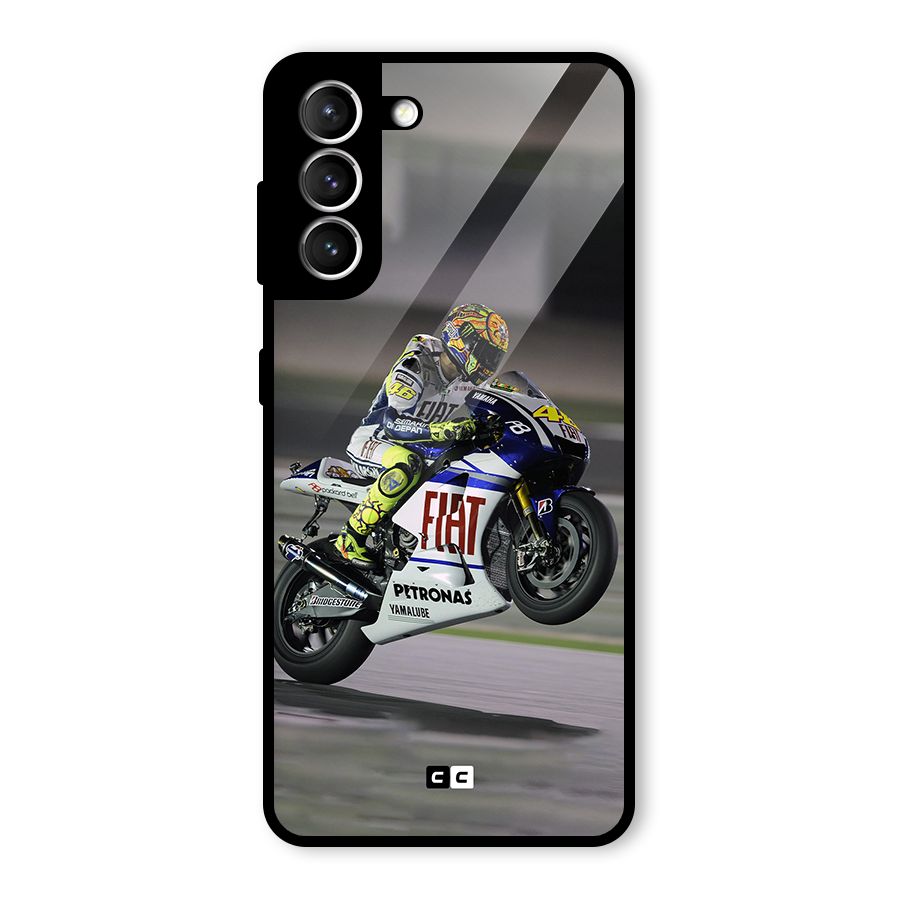 Champion Biker Glass Back Case for Galaxy S21 5G