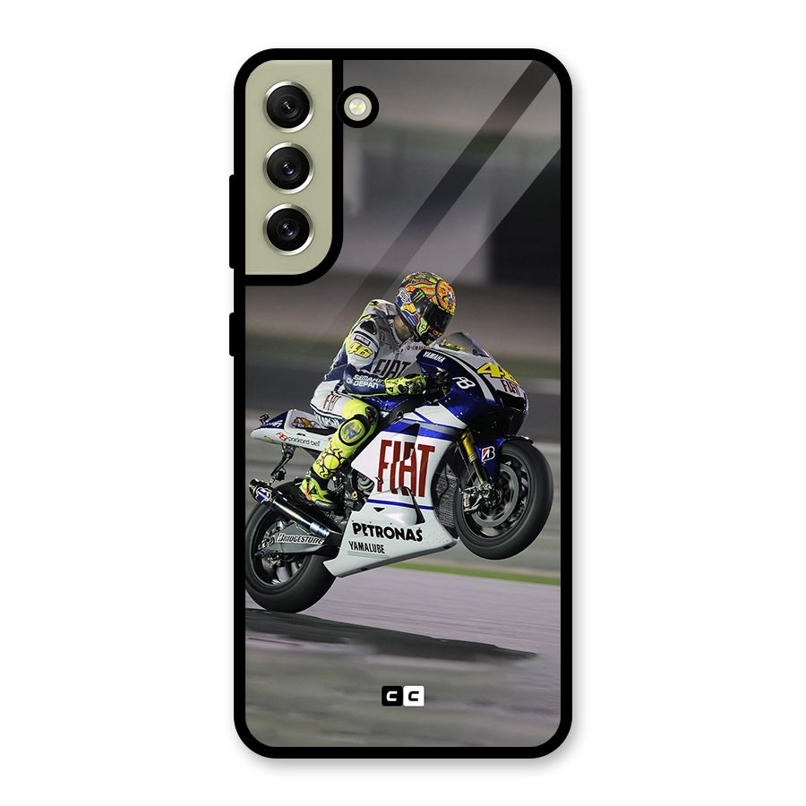 Champion Biker Glass Back Case for Galaxy S21 FE 5G