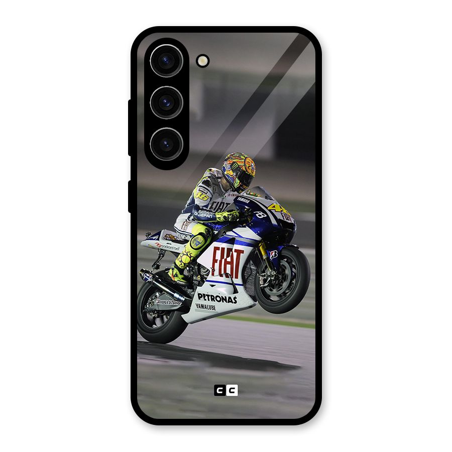 Champion Biker Glass Back Case for Galaxy S23