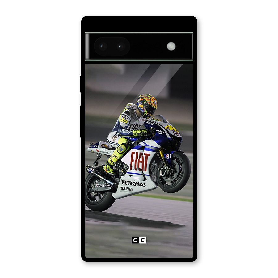 Champion Biker Glass Back Case for Google Pixel 6a