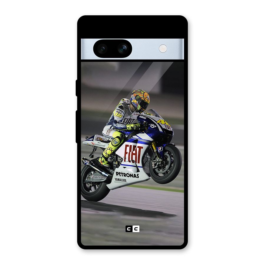 Champion Biker Glass Back Case for Google Pixel 7a